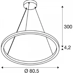 SLV 1007672 ONE CUBE UP/DOWN Pendelleuchte 80cm 4000K DALI 2 Touch weiß