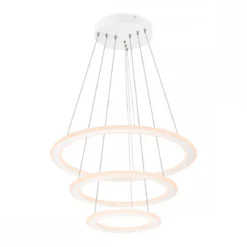 SLV 1007702 ONE FLAT Pendelleuchte triple 80cm 2700K 3000K DALI Touch weiß