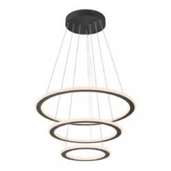 SLV 1007701 ONE FLAT Pendelleuchte triple 80cm 2700K 3000K DALI Touch schwarz