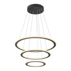 SLV 1007701 ONE FLAT Pendelleuchte triple 80cm 2700K 3000K DALI Touch schwarz