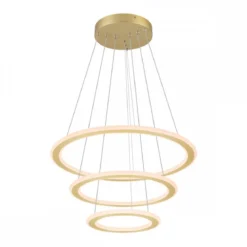 SLV 1007703 ONE FLAT Pendelleuchte triple 80cm 2700K 3000K DALI Touch messing
