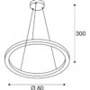 SLV 1004764 ONE 80 PD DALI UP DOWN LED Pendelleuchte weiß CCT switch 3000 4000K