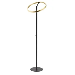 SLV 1006353 One Straight FL LED Stehleuchte schwarz messing CCT dimmbar
