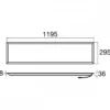 SLV 1010115 PANEL P 1200x300 45 840 WB UGR19 ML DALI WH