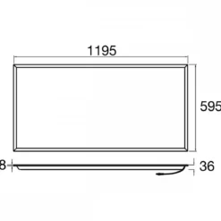 SLV 1010118 PANEL P 1200x600 60 830 WB UGR19 ML WH