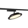 SLV 1004935 PANEL TRACK round 200mm 1-Phasen Spot schwarz 18W 3000K