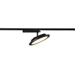 SLV 1004935 PANEL TRACK round 200mm 1-Phasen Spot schwarz 18W 3000K
