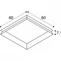 SLV 1007575 PANEL 600 versenkter Montagerahmen