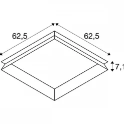 SLV 1007576 PANEL 625 versenkter Montagerahmen