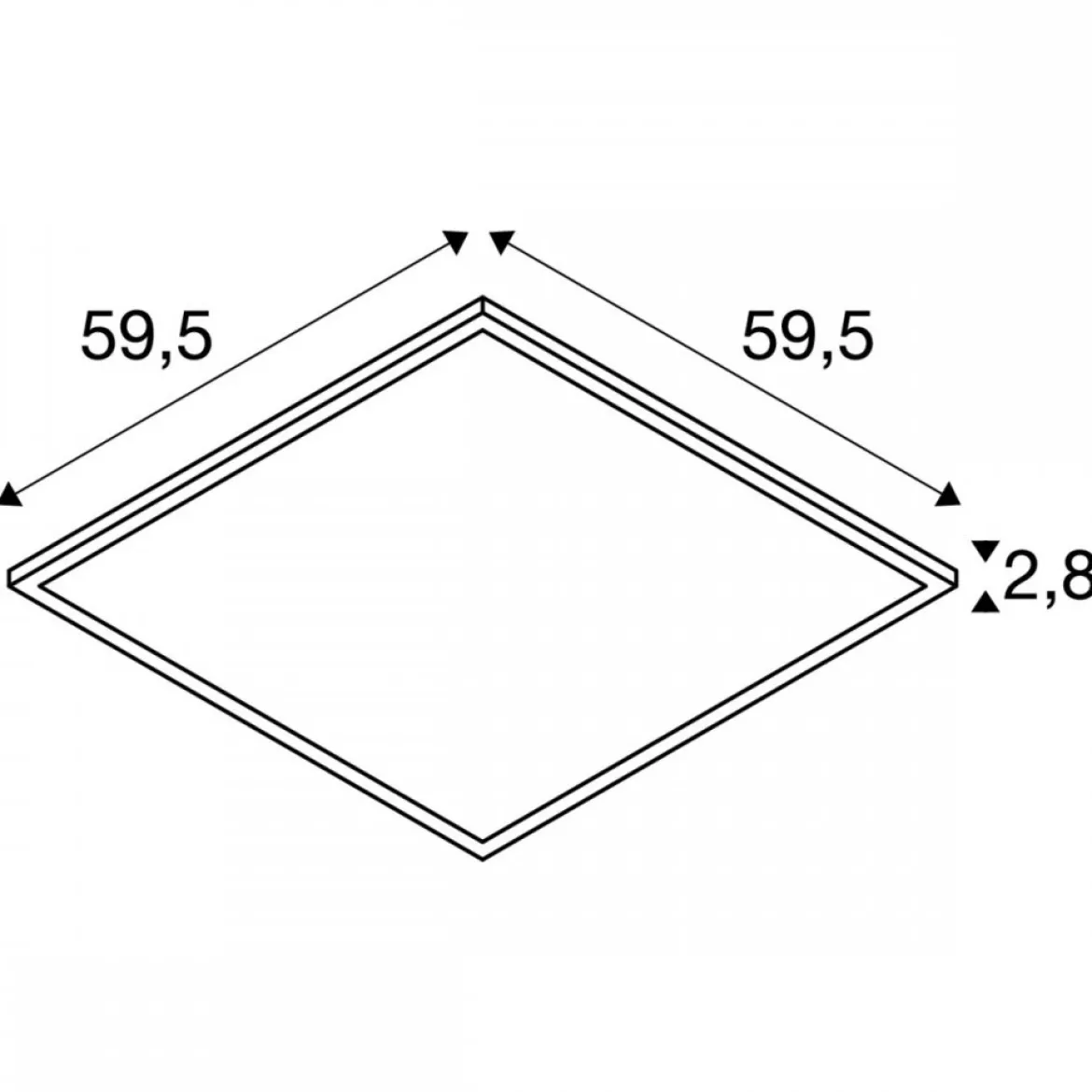 SLV 1007498 PANEL V 600 34W 830/840 UGR