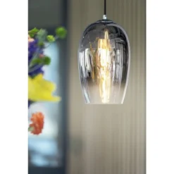 SLV 1006398 Pantilo Oval PD Pendelleuchte E27 chrom