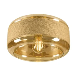 SLV 1007591 PANTILO ROPE 27 Wand- und Deckenaufbauleuchte zylindrisch E27 gold