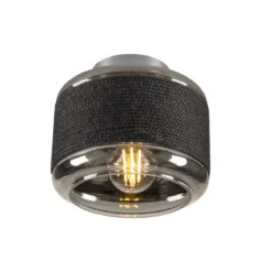 SLV 1007593 PANTILO ROPE 19 Wand- und Deckenaufbauleuchte zylindrisch E27 silber
