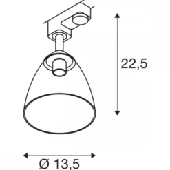 SLV 1006157 PARA CONE GL GU10 3-Phasen Spot bambus transparent