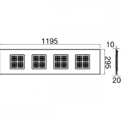 SLV 1010123 PAVANNO LED Deckeneinbauleuchte 30x120cm weiß CCT Switch UGR 19