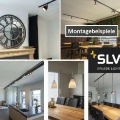 SLV 1002153 1-Phasen Hochvoltschiene Aufbauversion 3m silbergrau