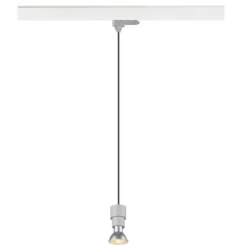 SLV 1008212 PURI 2.0 Basic 3-Phasen Pendelleuchte ohne Schirm GU10 max. 6W grau
