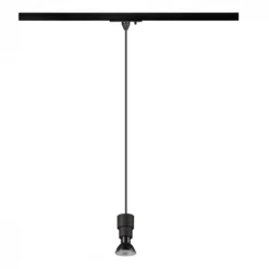 SLV 1008207 PURI 2.0 Basic 1-Phasen Pendelleuchte ohne Schirm GU10 max. 6W schwarz