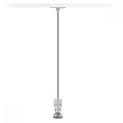 SLV 1008209 PURI 2.0 Basic 1-Phasen Pendelleuchte ohne Schirm GU10 max. 6W grau