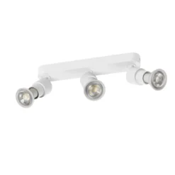 SLV 1008234 PURI 2.0 Basic Wand- und Deckenleuchte long 3-flammig ohne Schirm weiß GU10