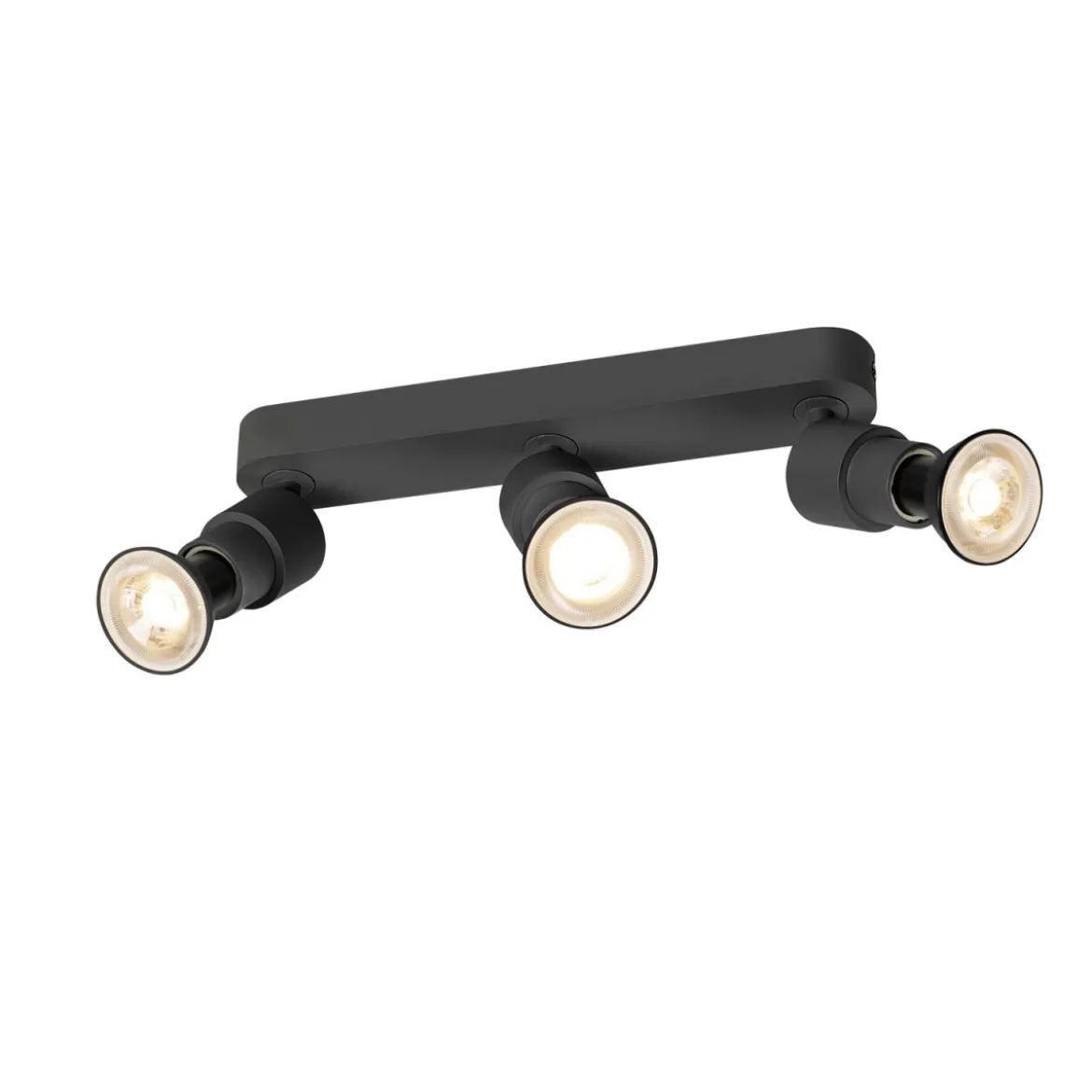 SLV 1008235 PURI 2.0 Basic Wand- und Deckenleuchte long 3-flammig ohne Schirm schwarz GU10