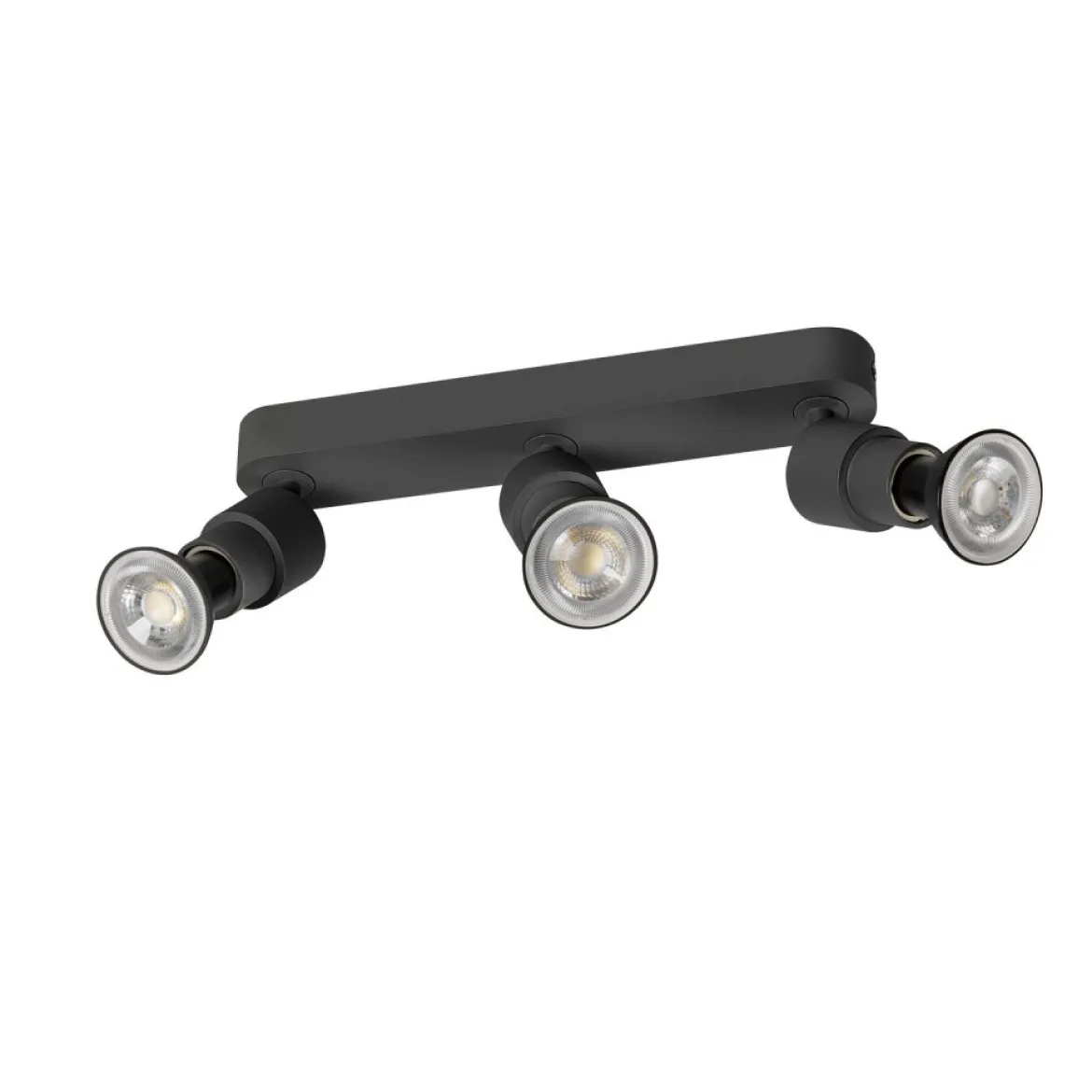SLV 1008235 PURI 2.0 Basic Wand- und Deckenleuchte long 3-flammig ohne Schirm schwarz GU10