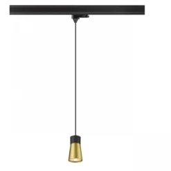 SLV 1008279 PURI 2.0 Cone 3-Phasen Pendelleuchte GU10 max. 6W gold schwarz