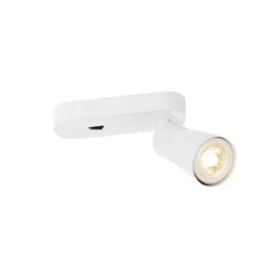 SLV 1008302 PURI 2.0 Cone Wand- und Deckenleuchte Schalter weiß GU10