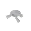 SLV 1008339 PURI 2.0 Cone Wand- und Deckenleuchte rund 3-flammig grau GU10