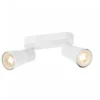 SLV 1008367 PURI 2.0 Cone Wand- und Deckenleuchte long 2-flammig weiß GU10