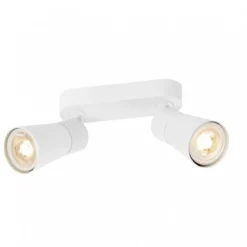 SLV 1008367 PURI 2.0 Cone Wand- und Deckenleuchte long 2-flammig weiß GU10