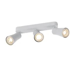 SLV 1008327 PURI 2.0 Cone Wand- und Deckenleuchte long 3-flammig grau GU10