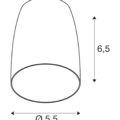SLV 1008227 PURI 2.0 Dome Leuchtenschirm 6.5cm bronze