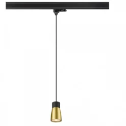 SLV 1008282 PURI 2.0 Dome 3-Phasen Pendelleuchte GU10 max. 6W schwarz gold