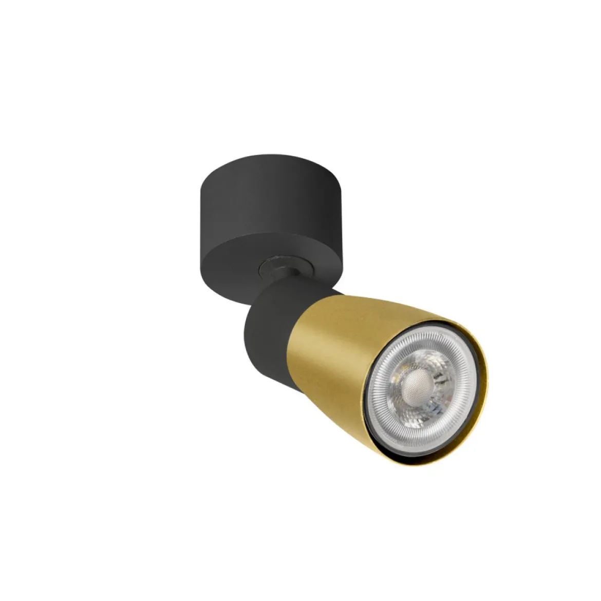 SLV 1008293 PURI 2.0 Dome Wand- und Deckenleuchte 1-flammig schwarz gold GU10