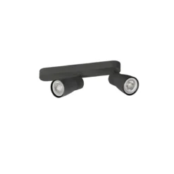 SLV 1008316 PURI 2.0 Dome Wand- und Deckenleuchte 2-flammig schwarz GU10