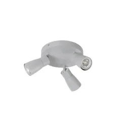 SLV 1008343 PURI 2.0 Dome Wand- und Deckenleuchte rund 3-flammig grau GU10