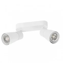 SLV 1008371 PURI 2.0 Dome Wand- und Deckenleuchte long 2-flammig weiß GU10