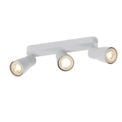 SLV 1008331 PURI 2.0 Dome Wand- und Deckenleuchte long 3-flammig grau GU10