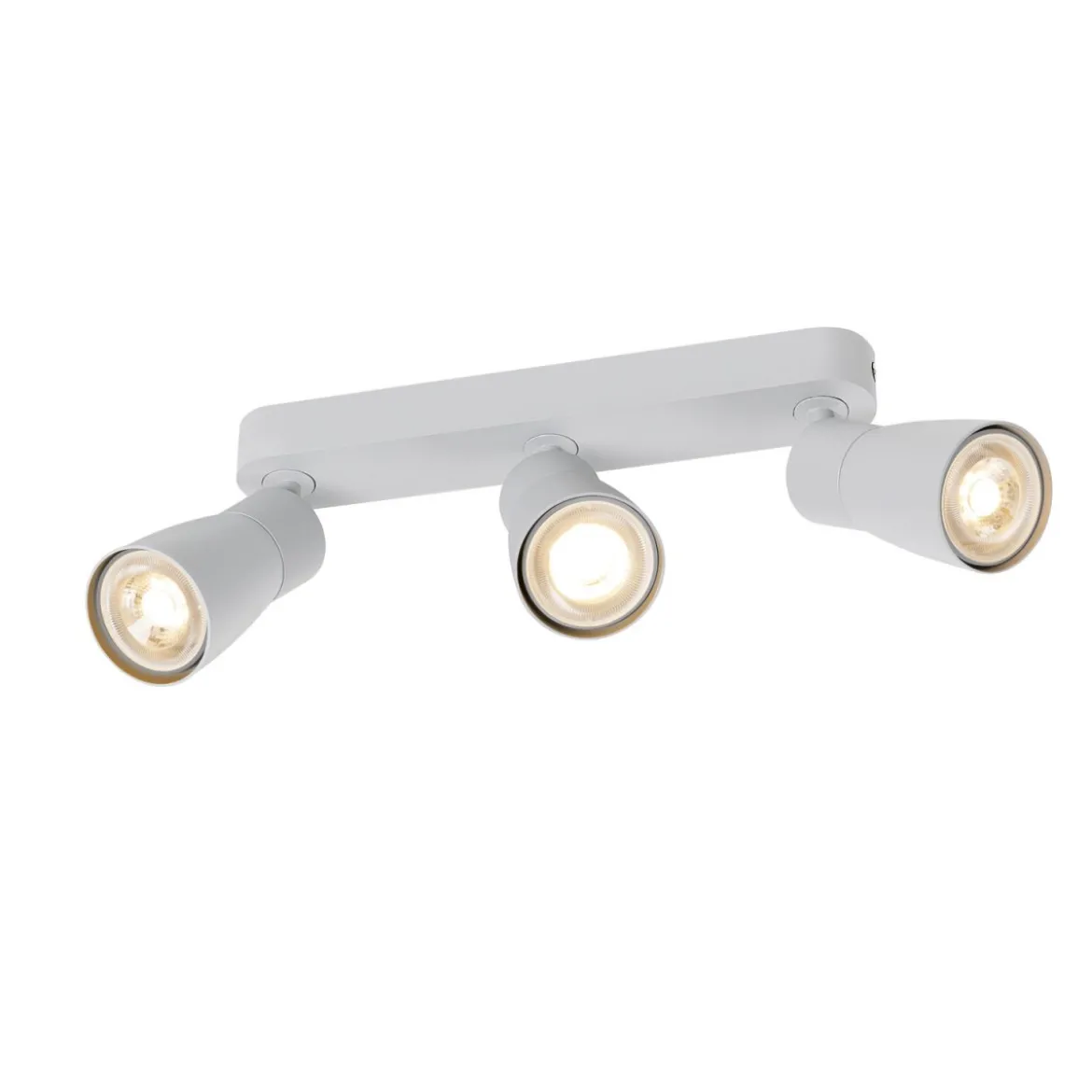 SLV 1008331 PURI 2.0 Dome Wand- und Deckenleuchte long 3-flammig grau GU10