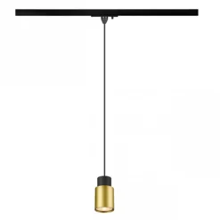 SLV 1008255 PURI 2.0 Tube 1-Phasen Pendelleuchte GU10 max. 6W schwarz gold
