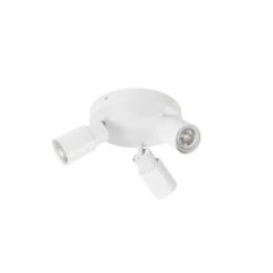 SLV 1008334 PURI 2.0 Tube Wand- und Deckenleuchte rund 3-flammig weiß GU10