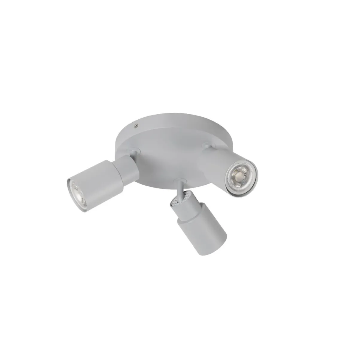 SLV 1008335 PURI 2.0 Tube Wand- und Deckenleuchte rund 3-flammig grau GU10