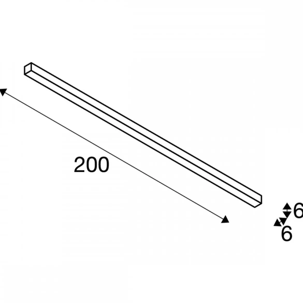 SLV 1000695 Q-LINE® LED Indoor Deckenaufbauleuchte 2m BAP schwarz 4000K