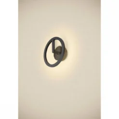 SLV 1007918 Q-RING Wandleuchte 3000K Phase schwarz IP65