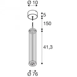 SLV 1008034 QUIMERA Pendelleuchte 2700-3000K Phase dunkel kupfer