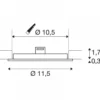 SLV 1004694 SENSER 12 DL LED Deckeneinbauleuchte rund weiß 4000K