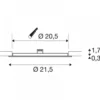 SLV 1004696 SENSER 24 DL LED Deckeneinbauleuchte rund weiß 4000K