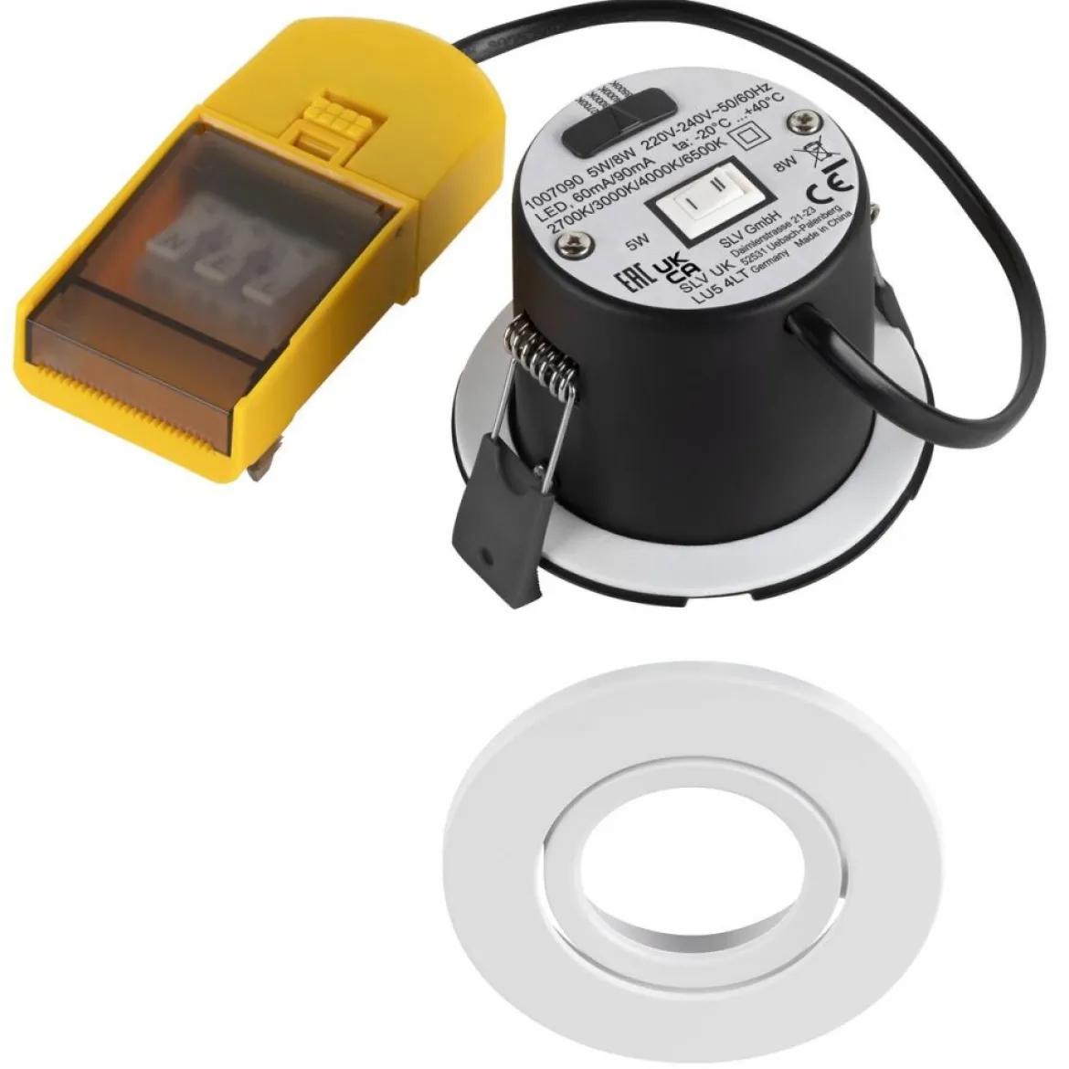 SLV 1007274 Set bestehend aus 12x 1007274 Universal Downlight Move Phase IP20 38° weiß