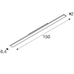 SLV 1008730 SIGHT EASY 3-Phasen Spot rechteckig 4000K 41W DALI 25° schwarz